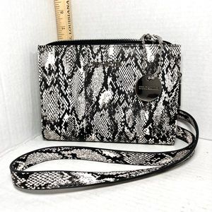 Steve Madden Snakeskin Python Crossbody Bag Wallet